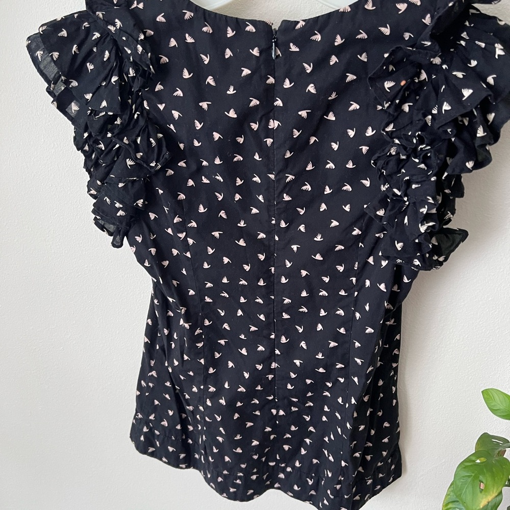 French Connection Ruffle Sleeve Top - Picture 4 of 6